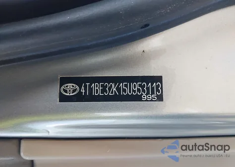 2005 Toyota Camry Le из США, поврежденный, VIN 4T1BE32K15U953113